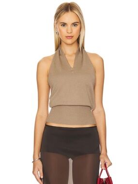 Geel marcelo knit top mushroom nwt XS